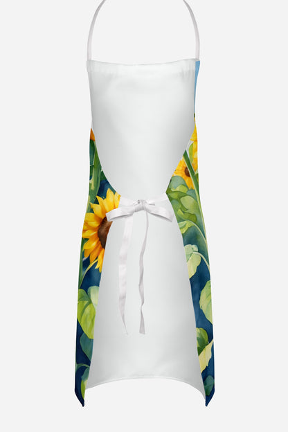 Irish Terrier in Sunflowers Apron - One Color / One Size - Home & Garden - Kitchen Dining & Bar - Table Decoration &