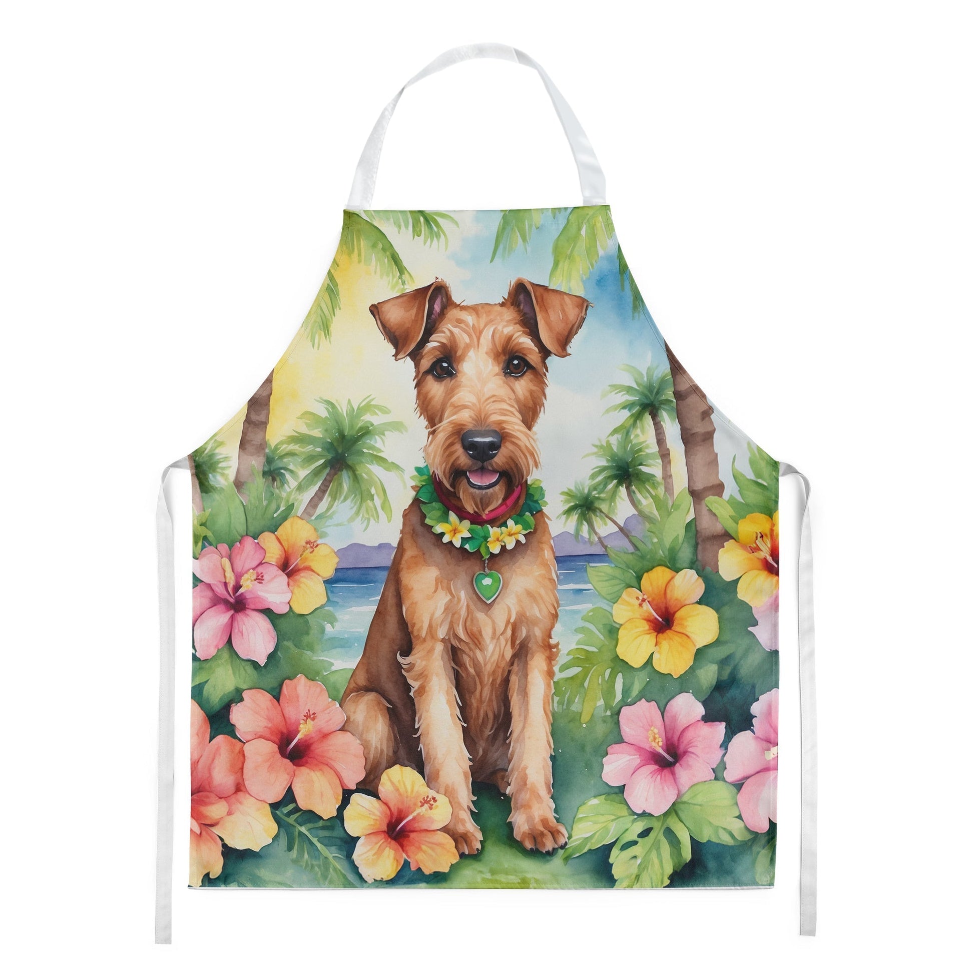 Irish Terrier Luau Apron - One Color / One Size - Home & Garden - Kitchen Dining & Bar - Table Decoration & Accessories