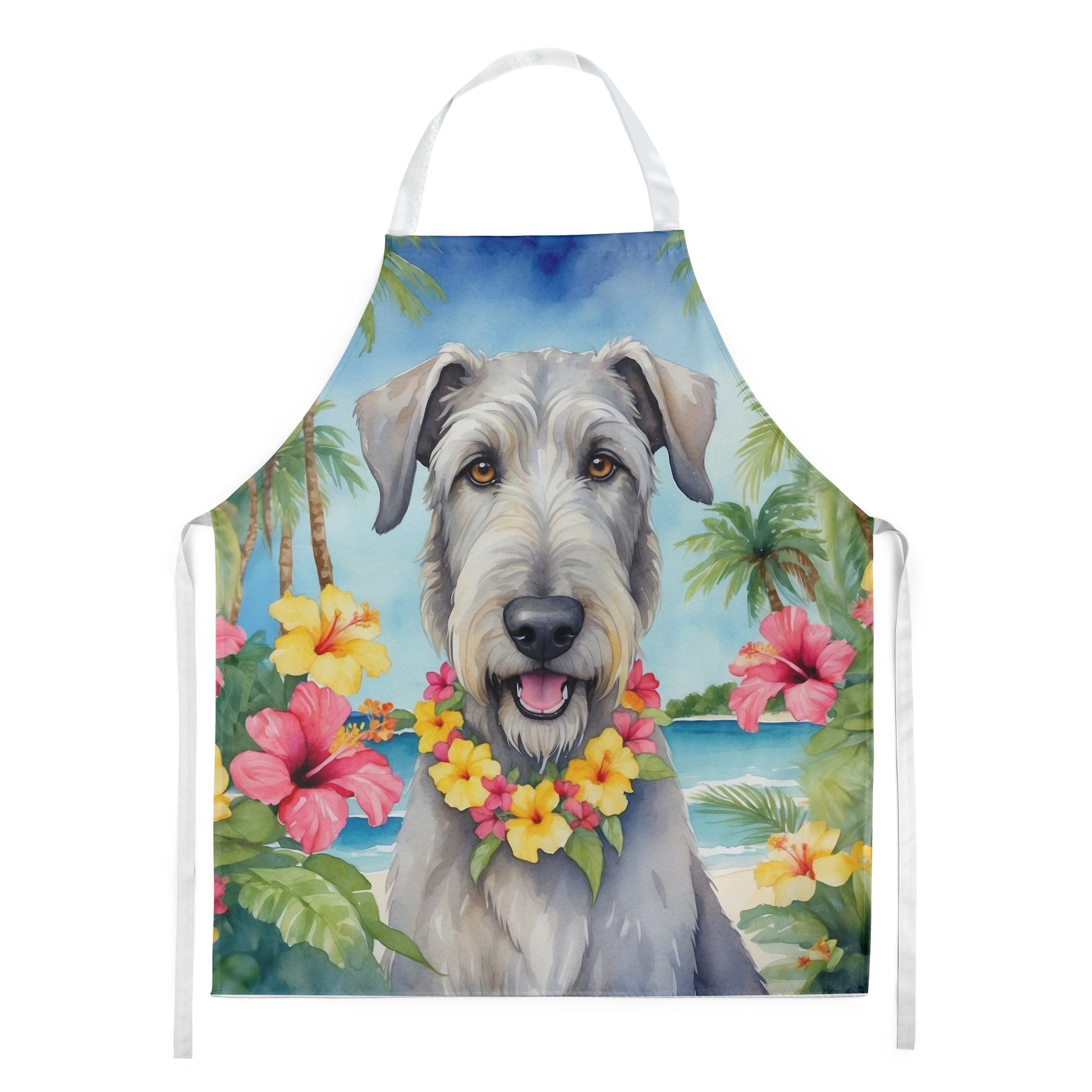 Irish Wolfhound Luau Apron - One Color / One Size - Home & Garden - Kitchen Dining & Bar - Table Decoration &