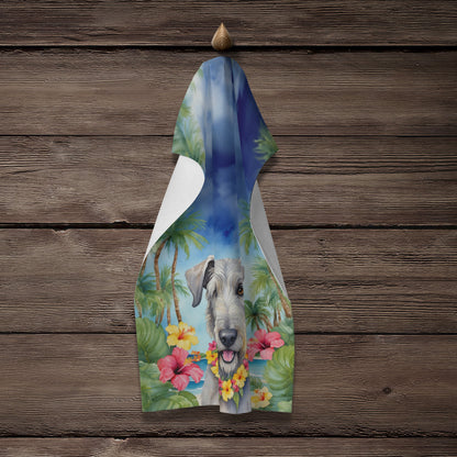 Irish Wolfhound Luau Kitchen Towel - One Color / One Size - Home & Garden - Home Textile - Towels