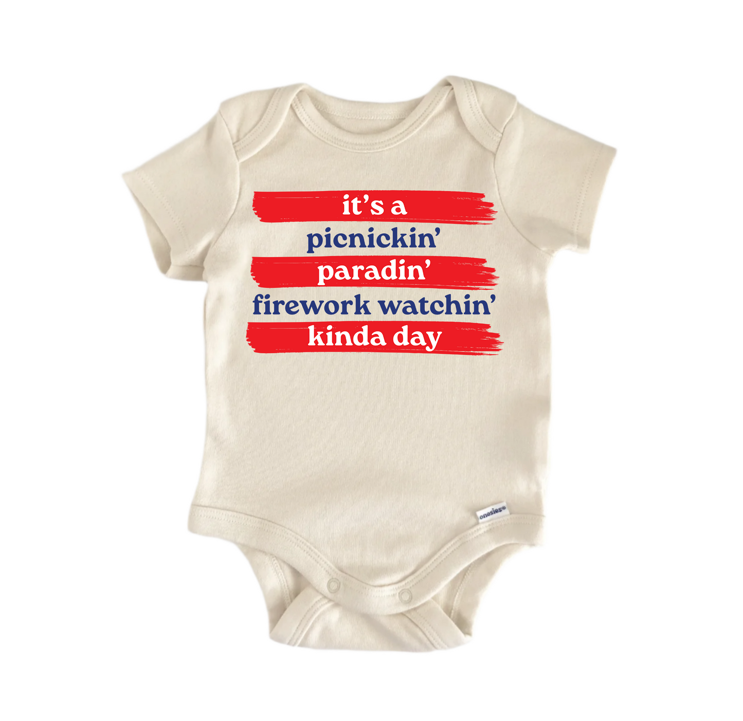 It’a a Picnickin Watchin Kinda Day July 4th Patriotic - Baby Boy Girl Bodysuit - Kids & Babies - Mother & Kids - Boys’