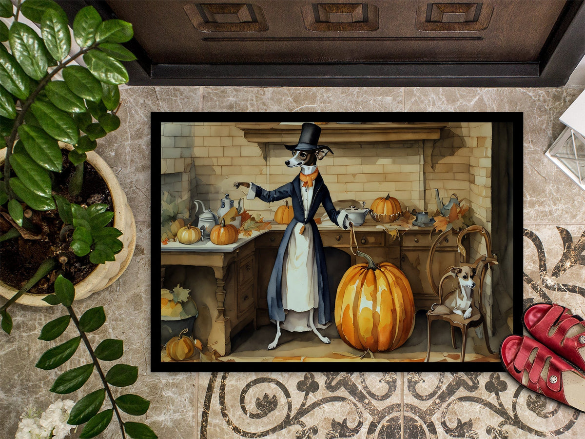 Italian Greyhound Fall Kitchen Pumpkins Doormat - One Color / One Size - Home & Garden - Home Textile - Carpets & Rugs