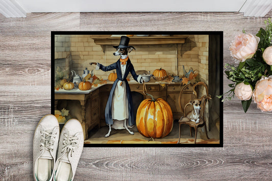 Italian Greyhound Fall Kitchen Pumpkins Doormat - One Color / One Size - Home & Garden - Home Textile - Carpets & Rugs