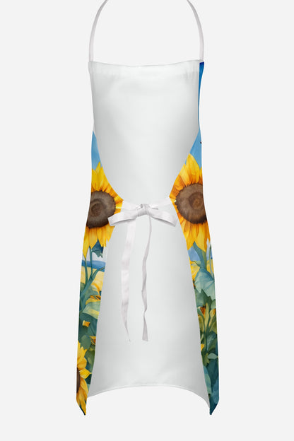 Italian Greyhound in Sunflowers Apron - One Color / One Size - Home & Garden - Kitchen Dining & Bar - Table Decoration