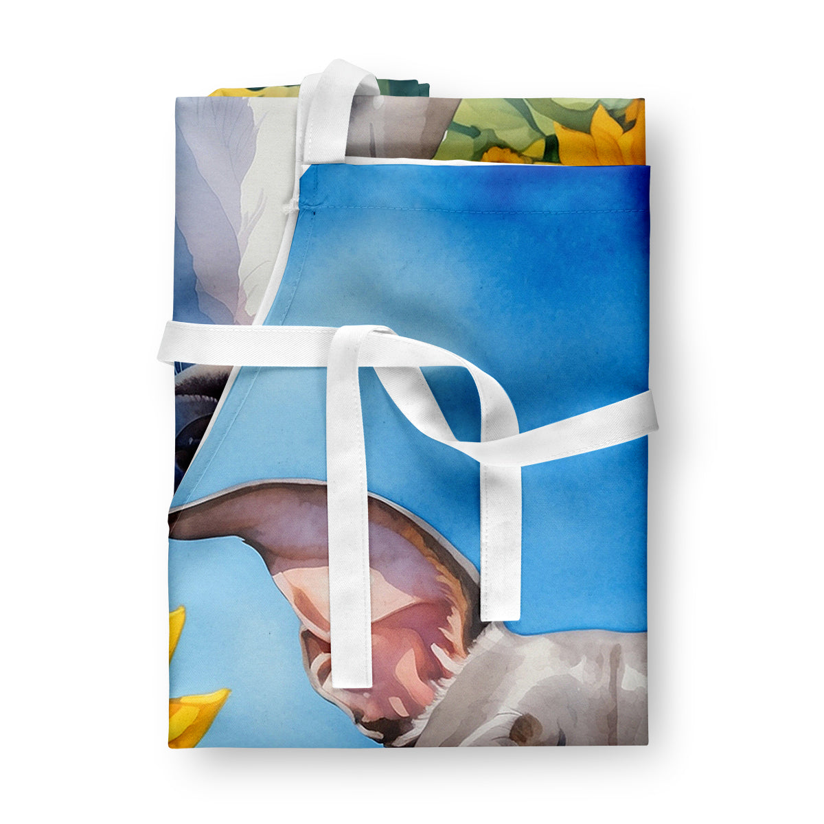 Italian Greyhound in Sunflowers Apron - One Color / One Size - Home & Garden - Kitchen Dining & Bar - Table Decoration