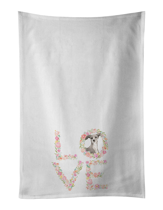 Italian Greyhound Love Kitchen Towel Set of 2 - One Color / One Size - Home & Garden - Home Textile - Towels
