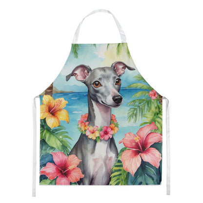 Italian Greyhound Luau Apron - One Color / One Size - Home & Garden - Kitchen Dining & Bar - Table Decoration &