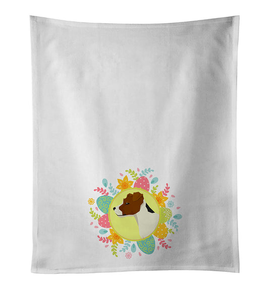 Jack Russell Terrier Easter Kitchen Towel Set of 2 - One Color / One Size - Home & Garden - Home Textile - Towels