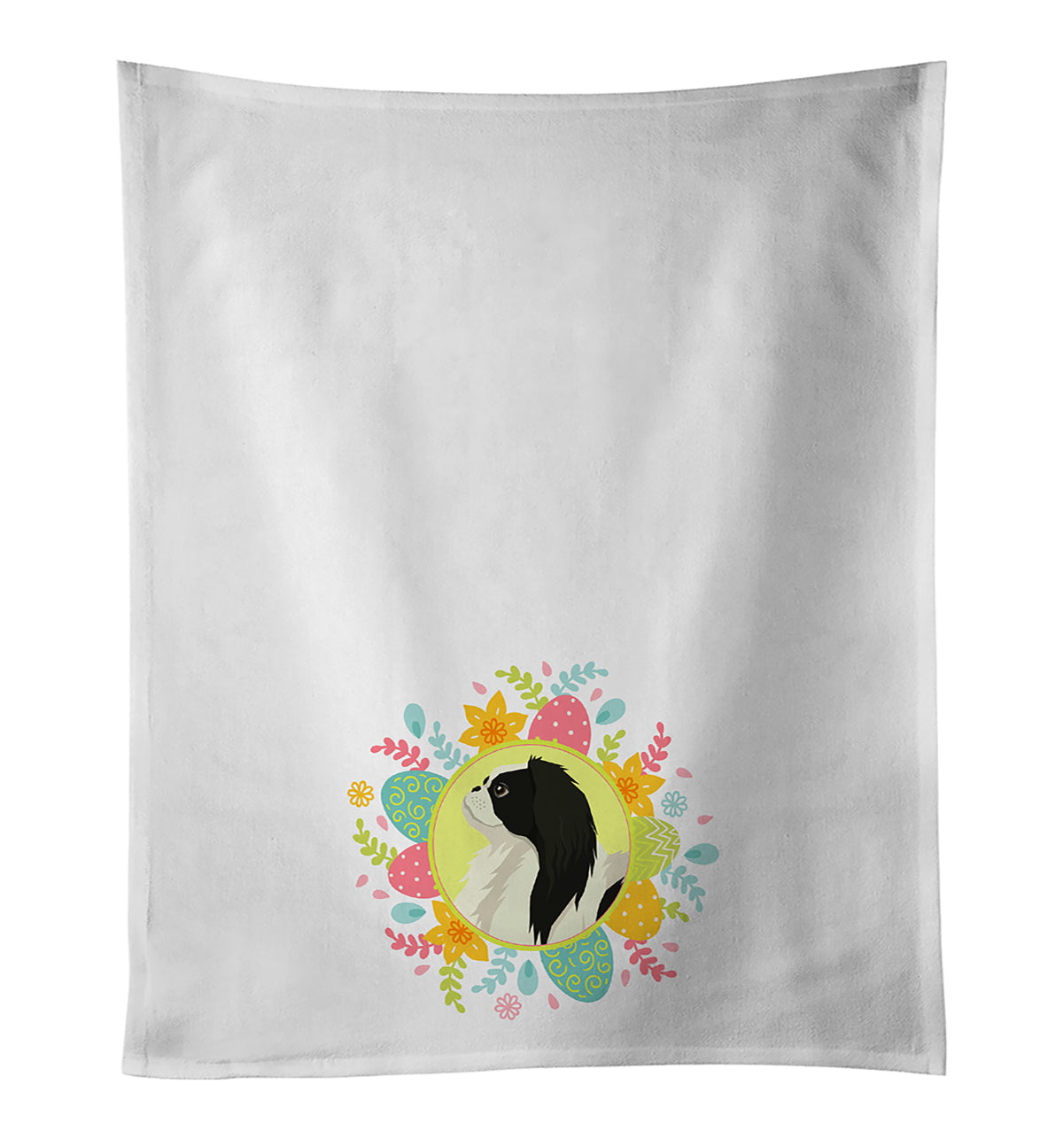 Japanese Chin Easter Kitchen Towel Set of 2 - One Color / One Size - Home & Garden - Home Textile - Towels