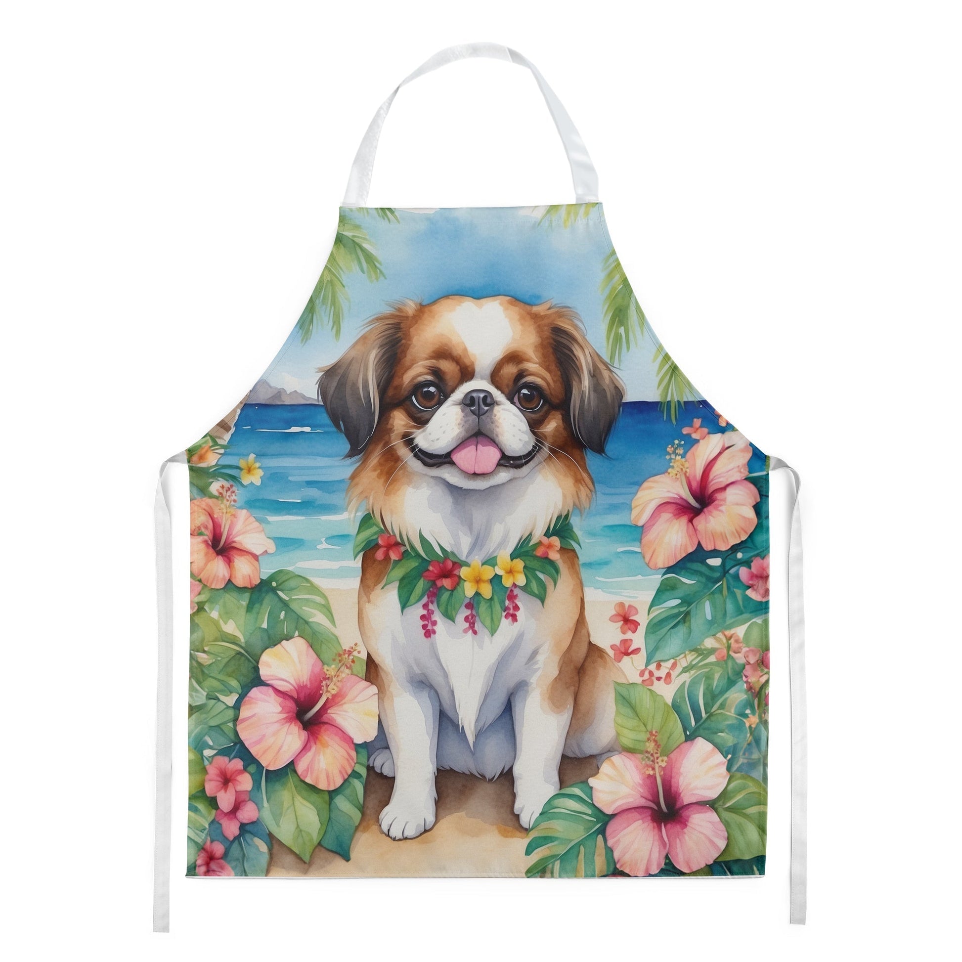 Japanese Chin Luau Apron - One Color / One Size - Home & Garden - Kitchen Dining & Bar - Table Decoration & Accessories