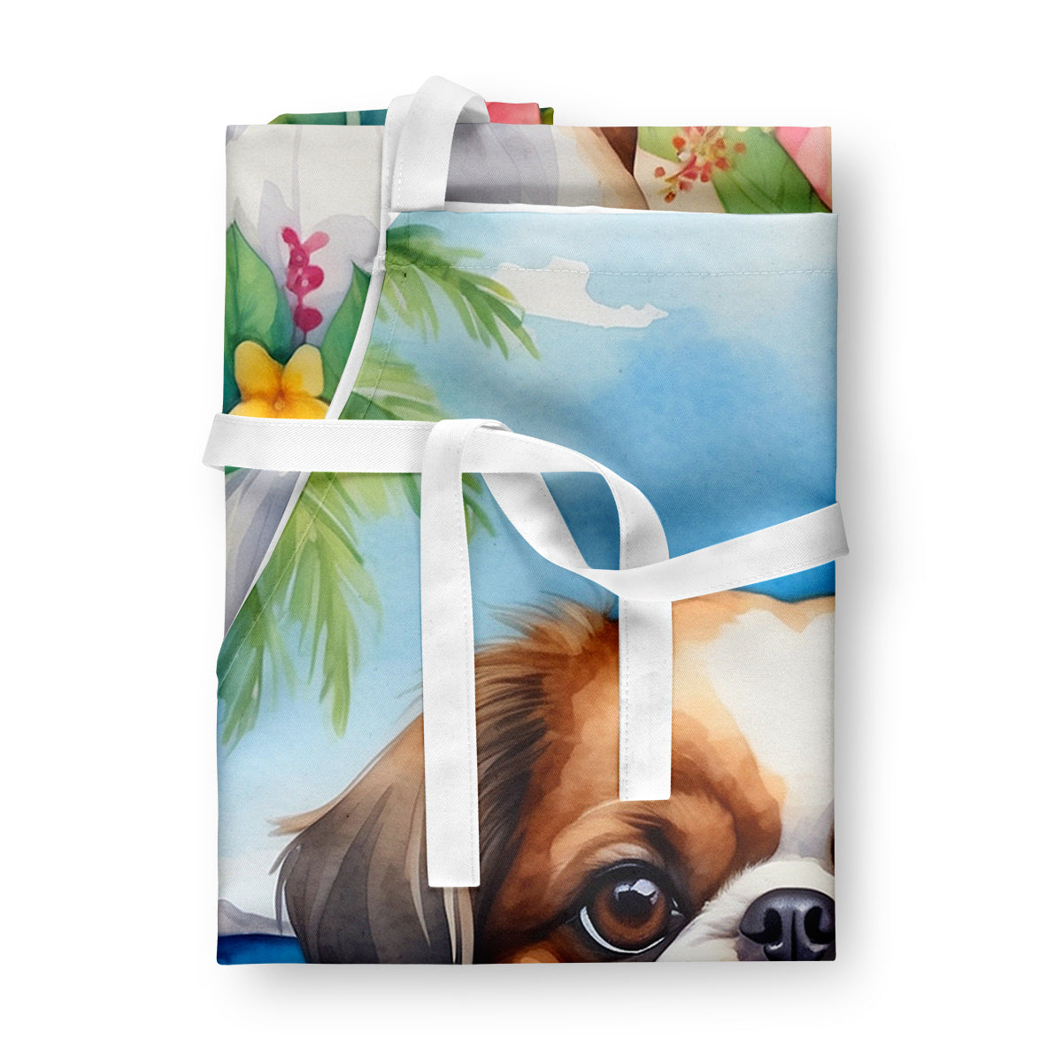 Japanese Chin Luau Apron - One Color / One Size - Home & Garden - Kitchen Dining & Bar - Table Decoration & Accessories
