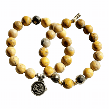 Jasper Bracelets - Set of 2 - Both Bracelets - Jewelry & Accessories - Bracelets & Bangles - Strand Bracelets