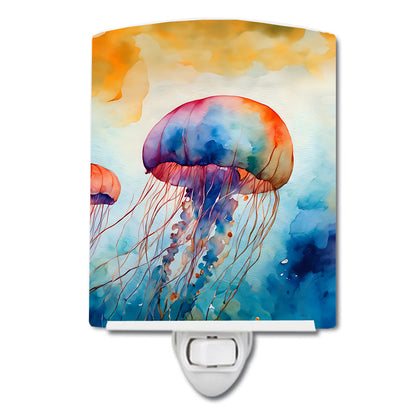 Jellyfish Ceramic Night Light - One Color / One Size - Home & Garden - Home Improvement - Lights & Lighting - Night