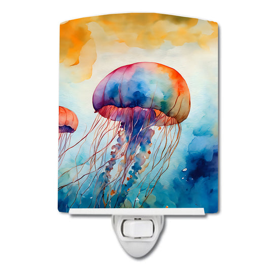 Jellyfish Ceramic Night Light - One Color / One Size - Home & Garden - Home Improvement - Lights & Lighting - Night