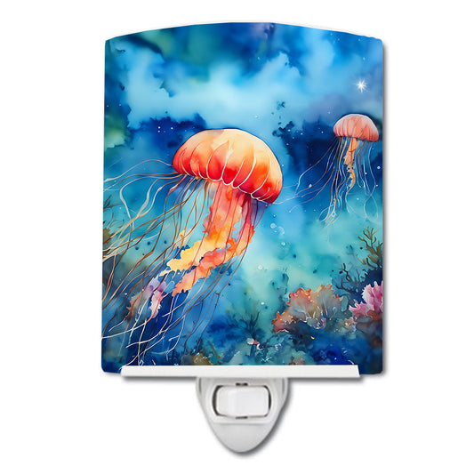 Jellyfish Ceramic Night Light - One Color / One Size - Home & Garden - Home Improvement - Lights & Lighting - Night