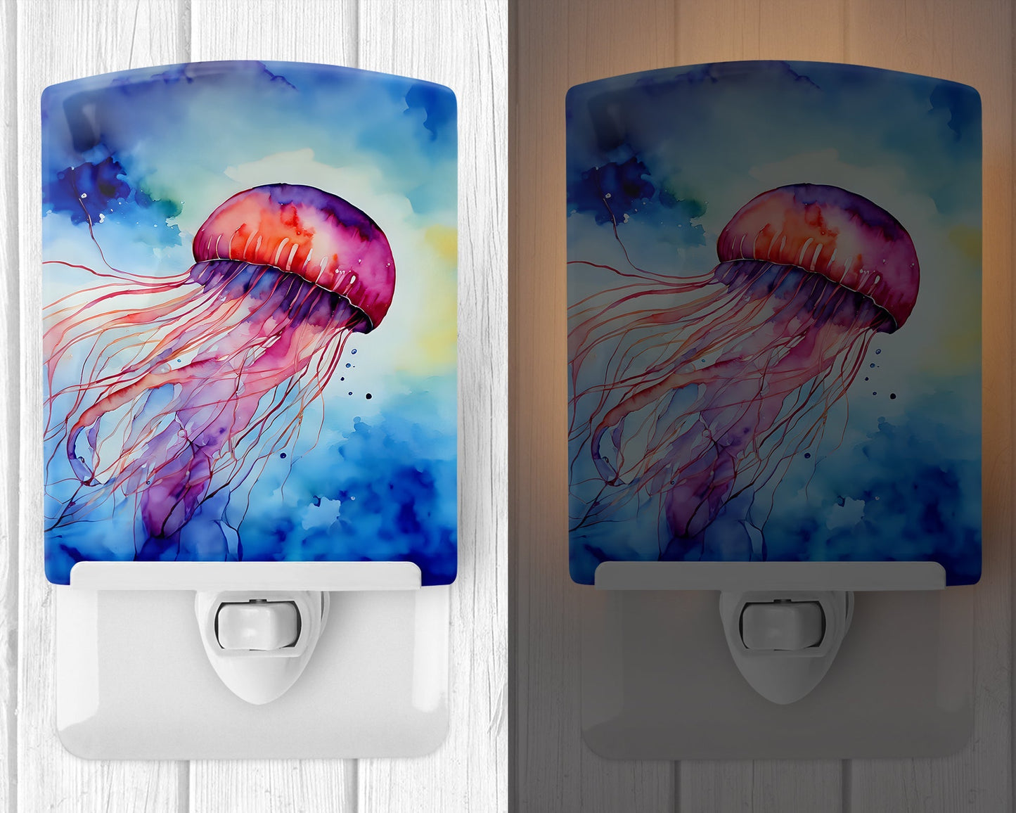 Jellyfish Ceramic Night Light - One Color / One Size - Home & Garden - Home Improvement - Lights & Lighting - Night