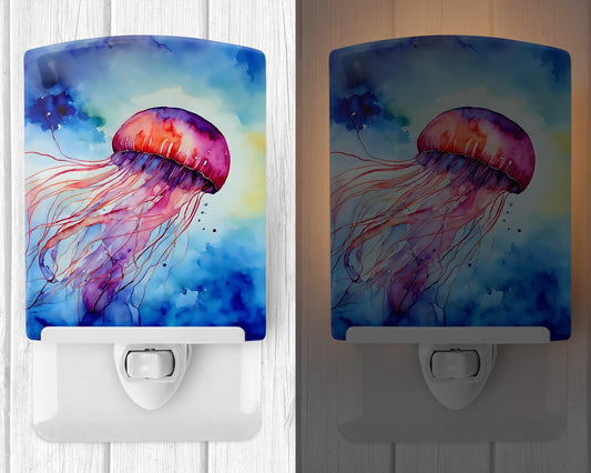 Jellyfish Ceramic Night Light - One Color / One Size - Home & Garden - Home Improvement - Lights & Lighting - Night
