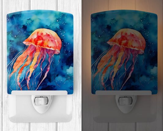 Jellyfish Ceramic Night Light - One Color / One Size - Home & Garden - Home Improvement - Lights & Lighting - Night