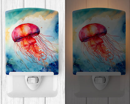 Jellyfish Ceramic Night Light - One Color / One Size - Home & Garden - Home Improvement - Lights & Lighting - Night