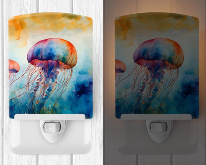 Jellyfish Ceramic Night Light - One Color / One Size - Home & Garden - Home Improvement - Lights & Lighting - Night