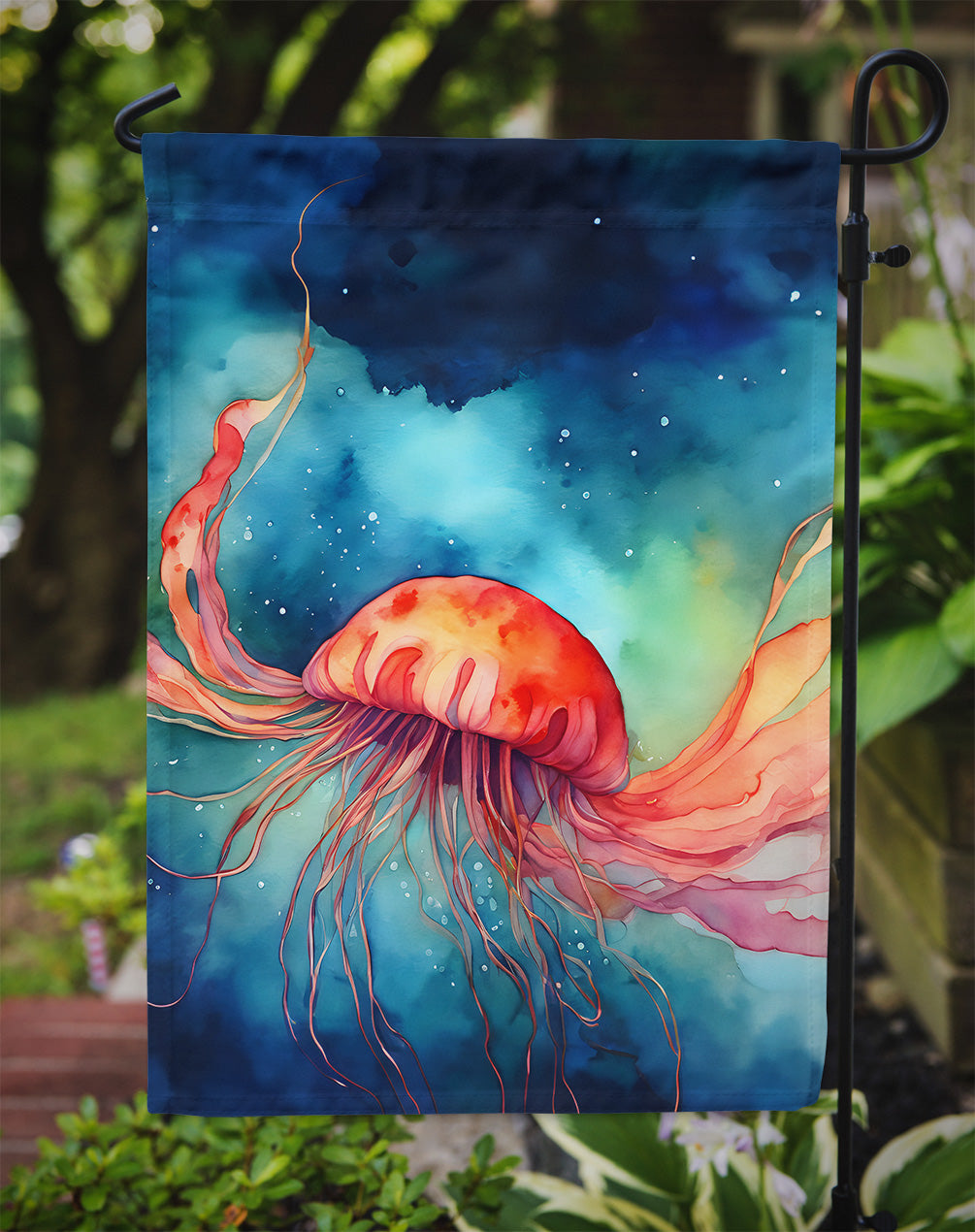 Jellyfish Garden Flag - One Color / One Size - Home & Garden - Home Decor - Flags Banners & Accessories