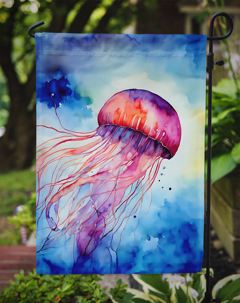 Jellyfish Garden Flag - One Color / One Size - Home & Garden - Home Decor - Flags Banners & Accessories