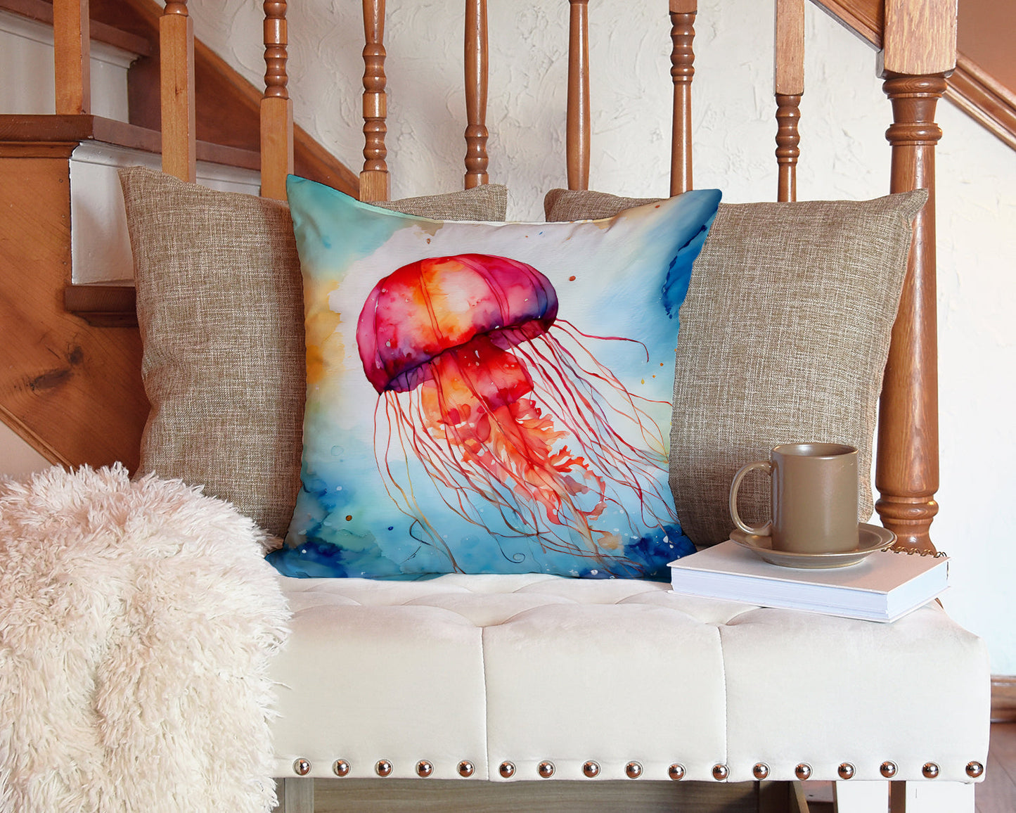 Jellyfish Throw Pillow - One Color / One Size - Home & Garden - Home Textile - Pillows