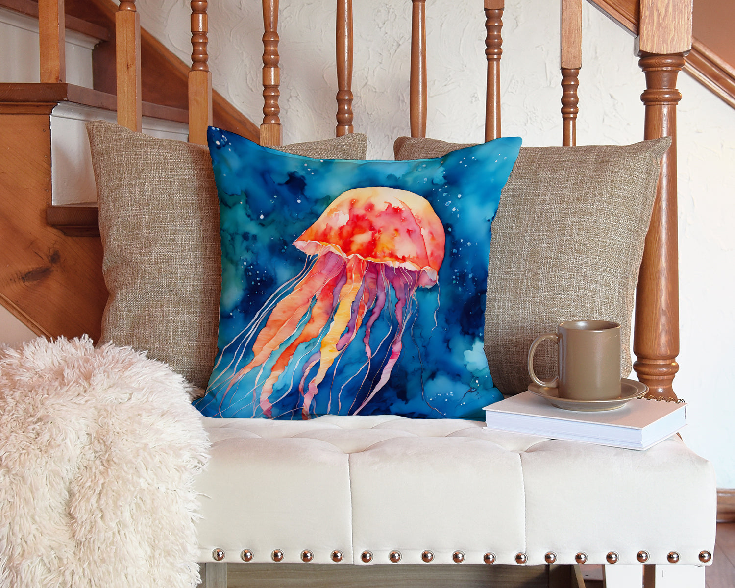 Jellyfish Throw Pillow - One Color / One Size - Home & Garden - Home Textile - Pillows