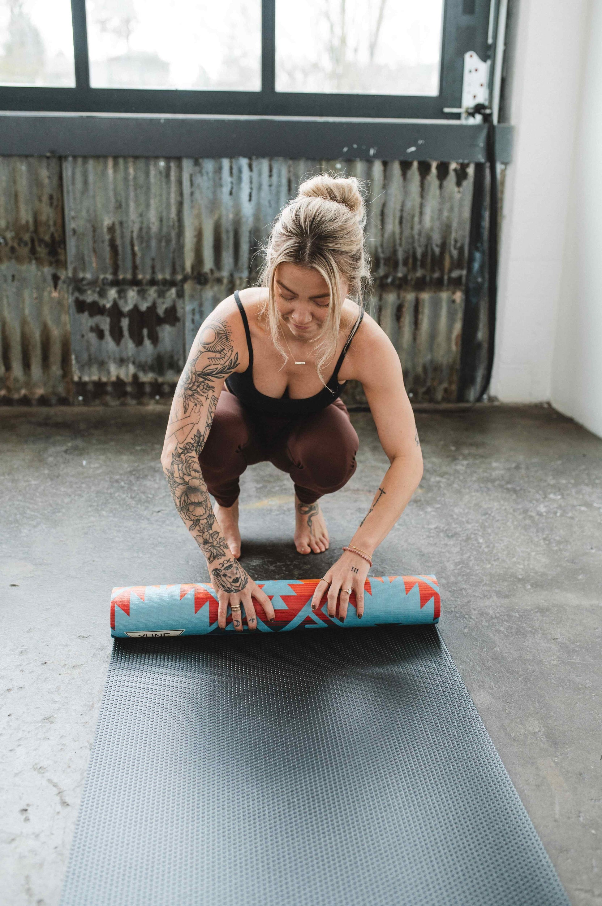 Jerome Turquoise Yoga Mat – 6 Mm Extra Thick Double-Sided Non-Slip - One Color / One Size - Sports & Entertainment
