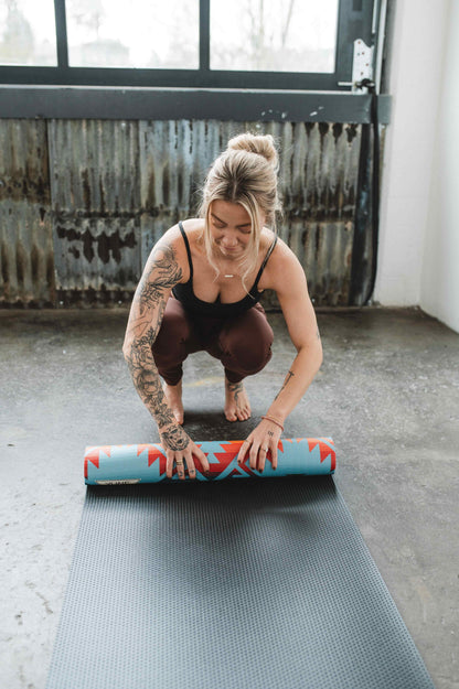 Jerome Turquoise Yoga Mat – 6 Mm Extra Thick Double-Sided Non-Slip - One Color / One Size - Sports & Entertainment