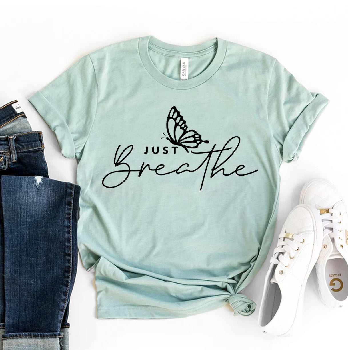 Just Breathe T-Shirt - Women’s Fashion - Women’s Clothing - Tops & Tees - T-Shirts