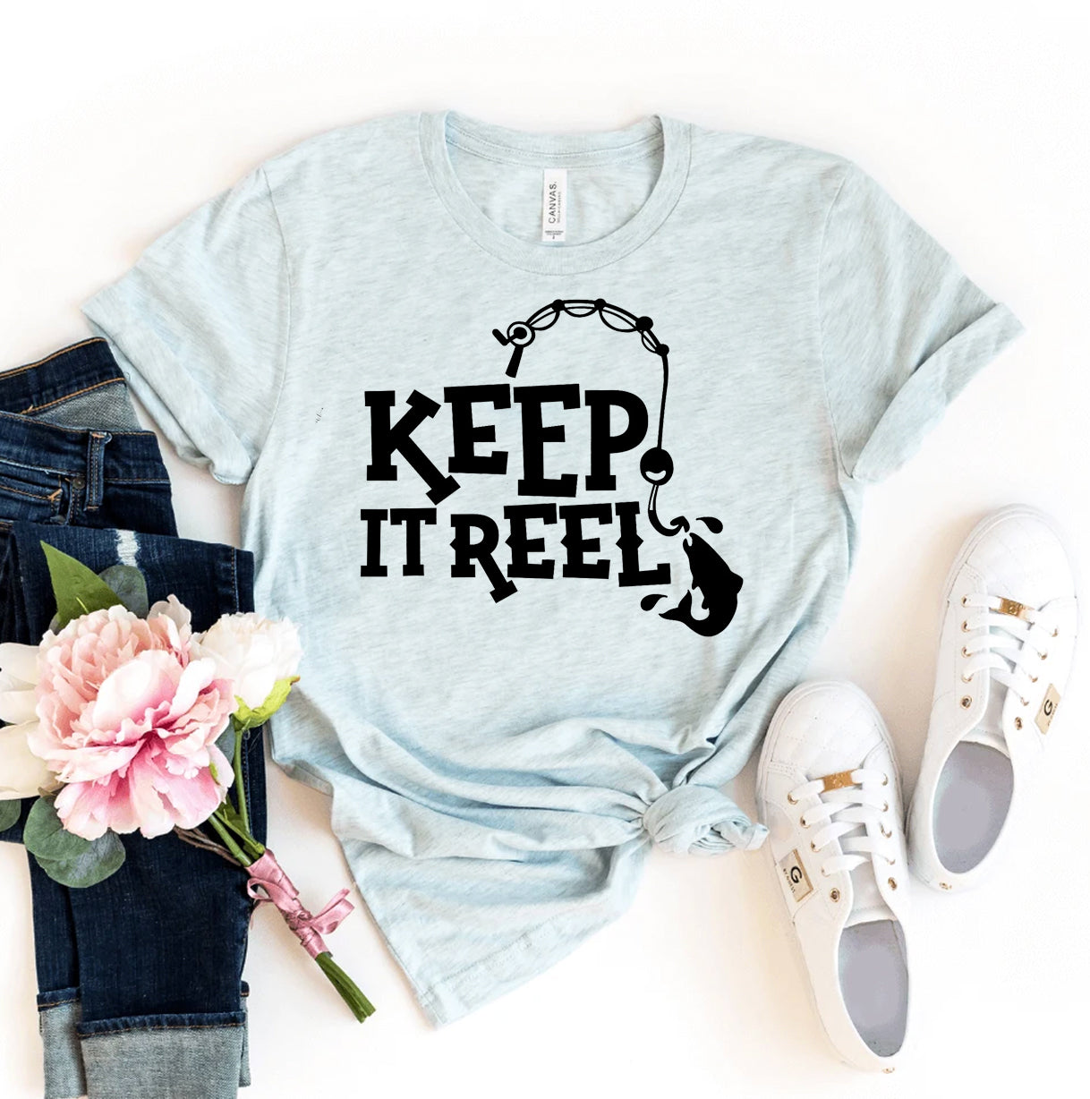 Keep It Reel T-Shirt - Women’s Fashion - Women’s Clothing - Tops & Tees - T-Shirts