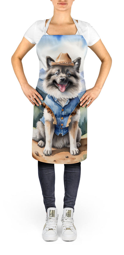 Keeshond Cowboy Welcome Apron - One Color / One Size - Home & Garden - Kitchen Dining & Bar - Table Decoration &