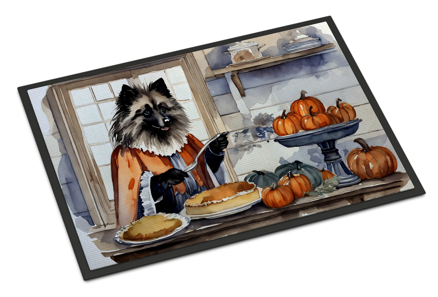Keeshond Fall Kitchen Pumpkins Doormat - One Color / One Size - Home & Garden - Home Textile - Carpets & Rugs