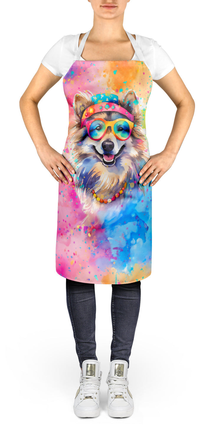 Keeshond Hippie Dawg Apron - One Color / One Size - Home & Garden - Kitchen Dining & Bar - Table Decoration &