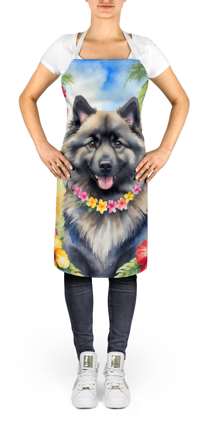 Keeshond Luau Apron - One Color / One Size - Home & Garden - Kitchen Dining & Bar - Table Decoration & Accessories