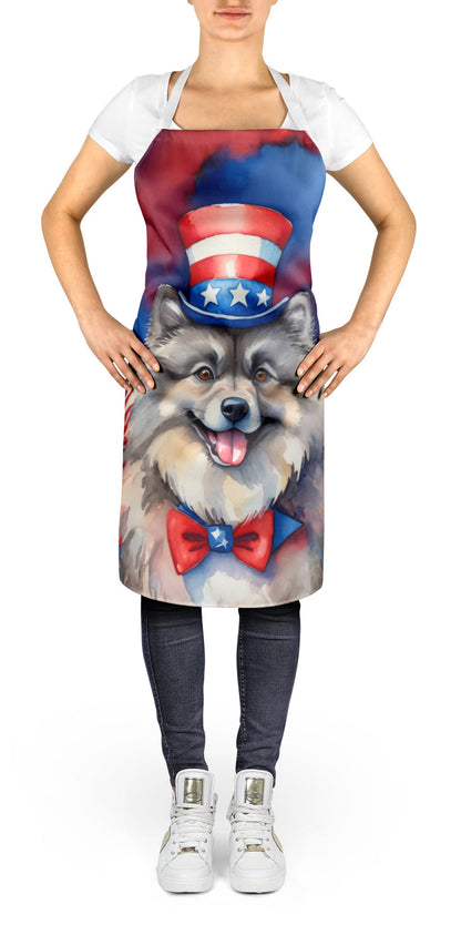 Keeshond Patriotic American Apron - One Color / One Size - Home & Garden - Kitchen Dining & Bar - Table Decoration &