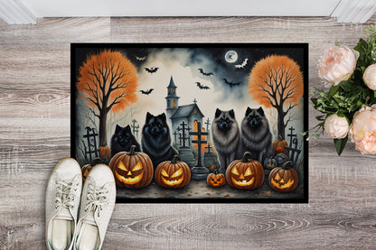 Keeshond Spooky Halloween Doormat - One Color / One Size - Home & Garden - Home Textile - Carpets & Rugs