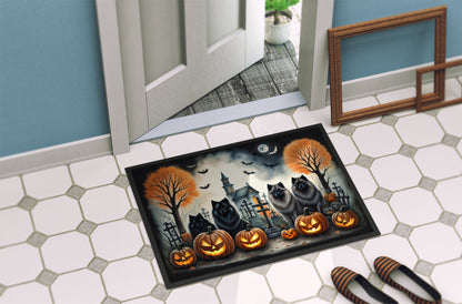 Keeshond Spooky Halloween Doormat - One Color / One Size - Home & Garden - Home Textile - Carpets & Rugs