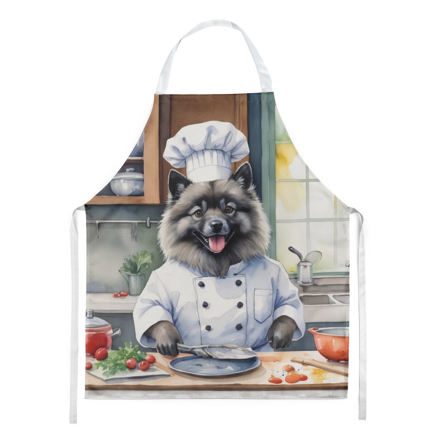 Keeshond the Chef Apron - One Color / One Size - Home & Garden - Kitchen Dining & Bar - Table Decoration & Accessories