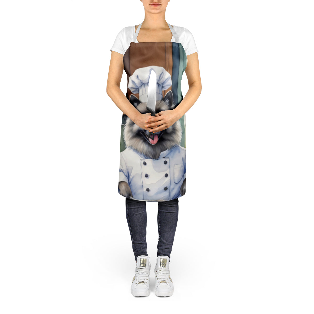 Keeshond the Chef Apron - One Color / One Size - Home & Garden - Kitchen Dining & Bar - Table Decoration & Accessories