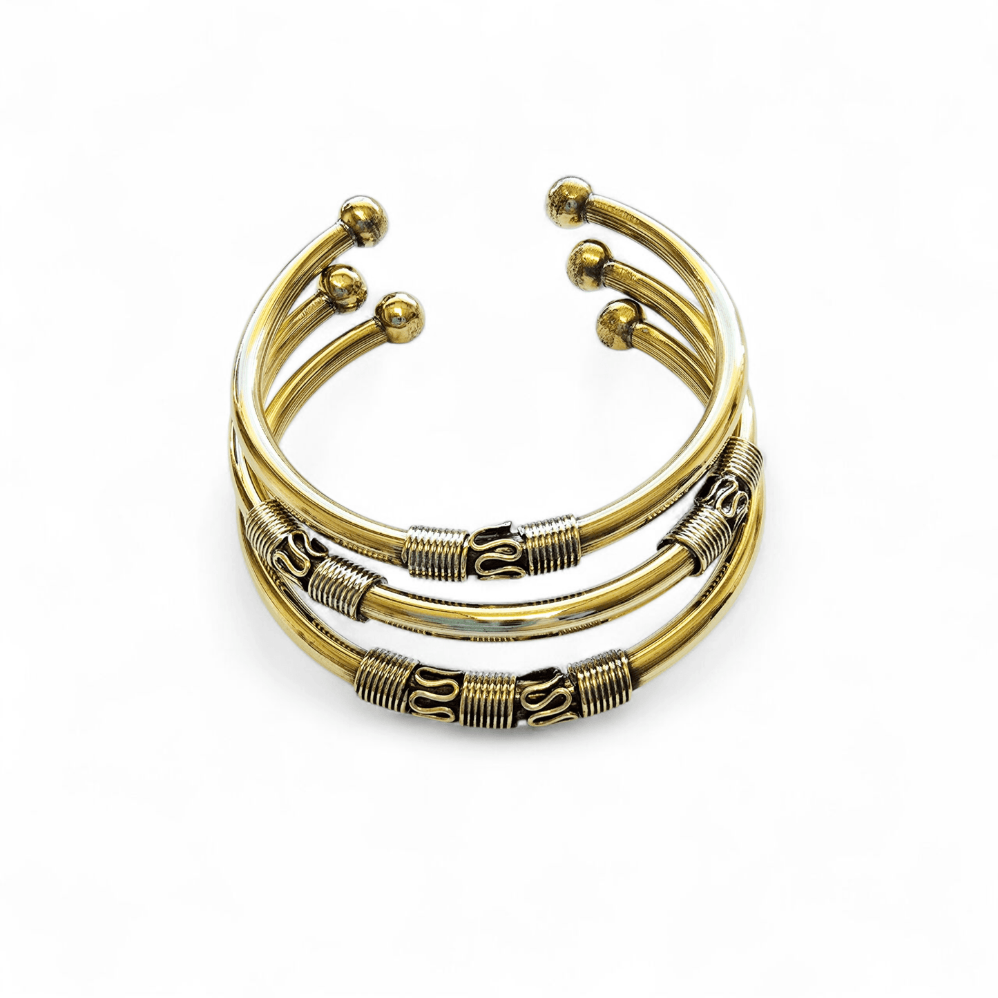 Khuul Khal Semi-Cuff - Set of 3 Bracelets - Jewelry & Accessories - Bracelets & Bangles - Cuff Bracelets