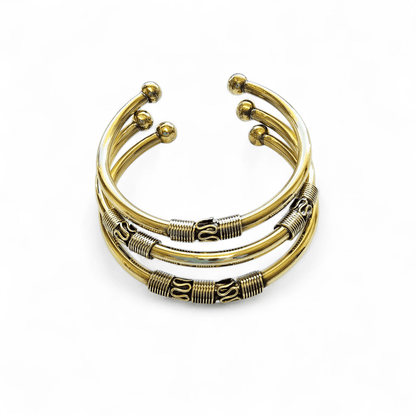 Khuul Khal Semi-Cuff - Set of 3 Bracelets - Jewelry & Accessories - Bracelets & Bangles - Cuff Bracelets