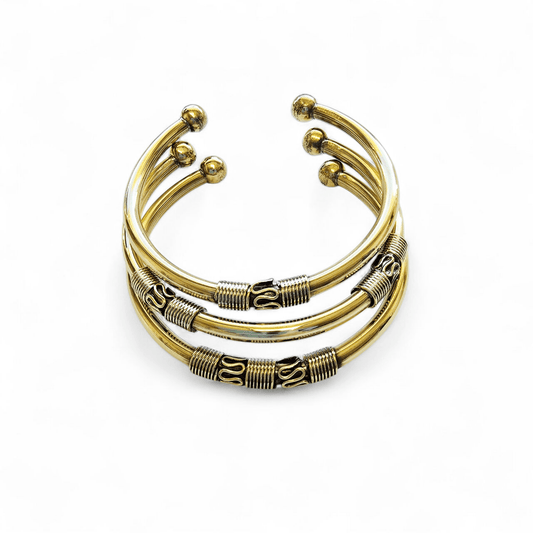 Khuul Khal Semi-Cuff - Set of 3 Bracelets - Jewelry & Accessories - Bracelets & Bangles - Cuff Bracelets