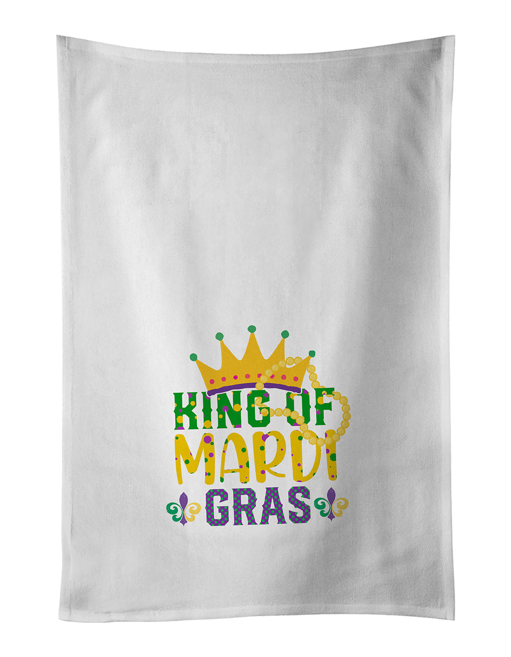 King of Mardi Gras Kitchen Towel Set of 2 - One Color / One Size - Home & Garden - Home Textile - Towels