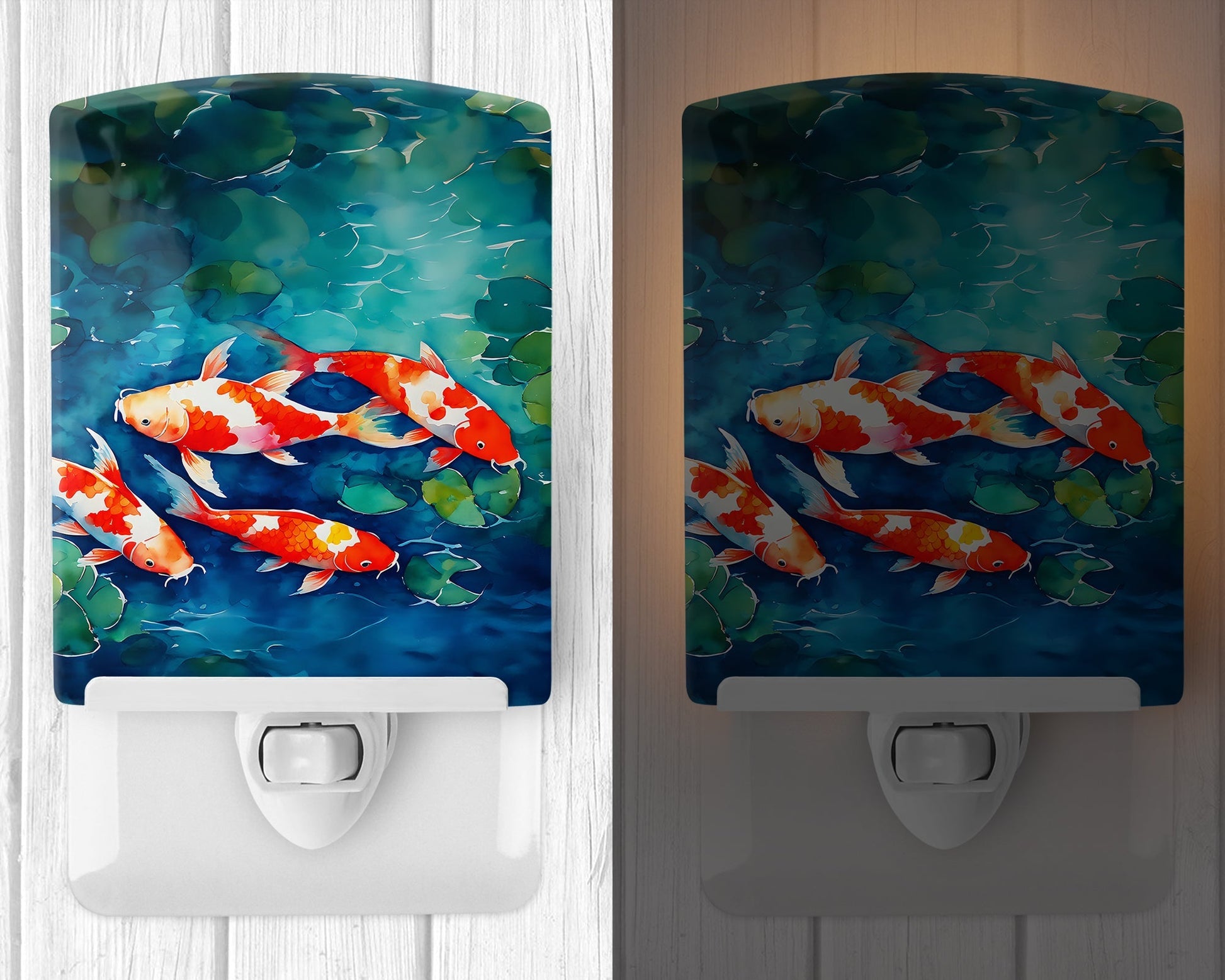 Koi Fish Ceramic Night Light - One Color / One Size - Home & Garden - Home Improvement - Lights & Lighting - Night