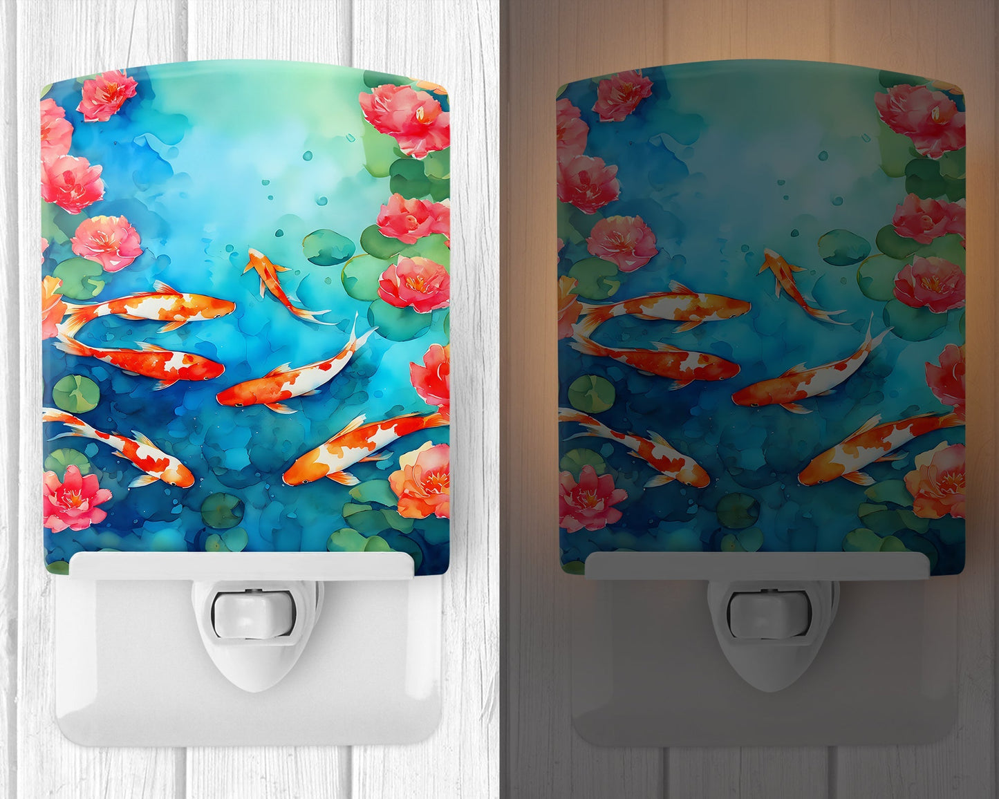 Koi Fish Ceramic Night Light - One Color / One Size - Home & Garden - Home Improvement - Lights & Lighting - Night