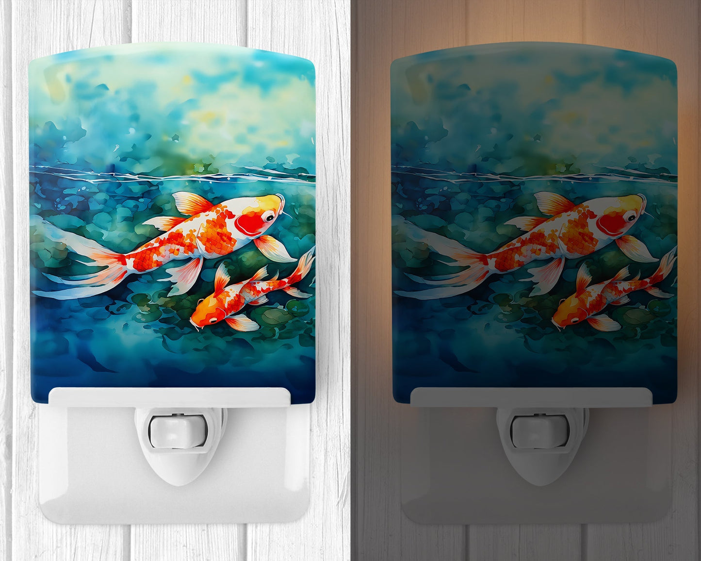 Koi Fish Ceramic Night Light - One Color / One Size - Home & Garden - Home Improvement - Lights & Lighting - Night