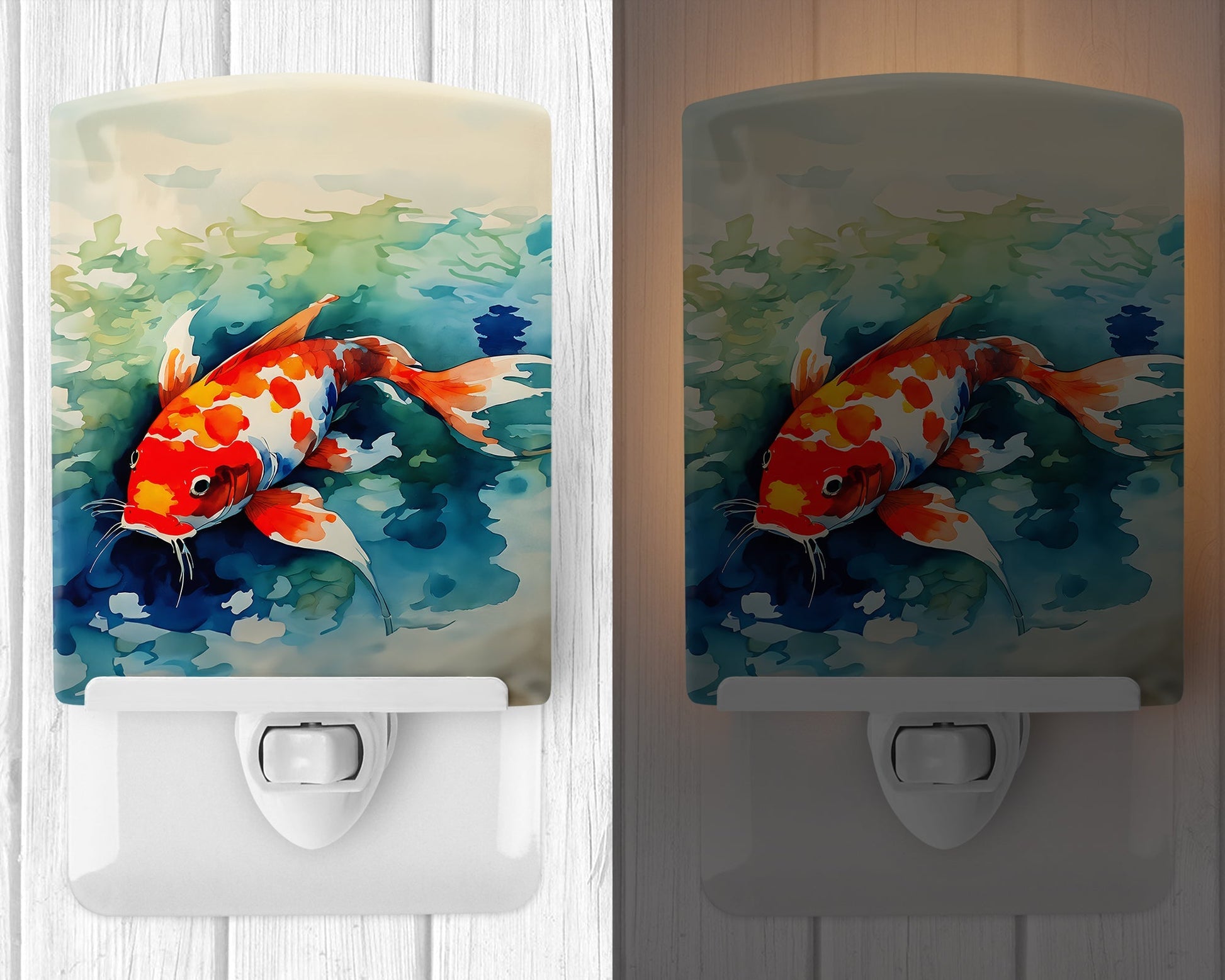 Koi Fish Ceramic Night Light - One Color / One Size - Home & Garden - Home Improvement - Lights & Lighting - Night