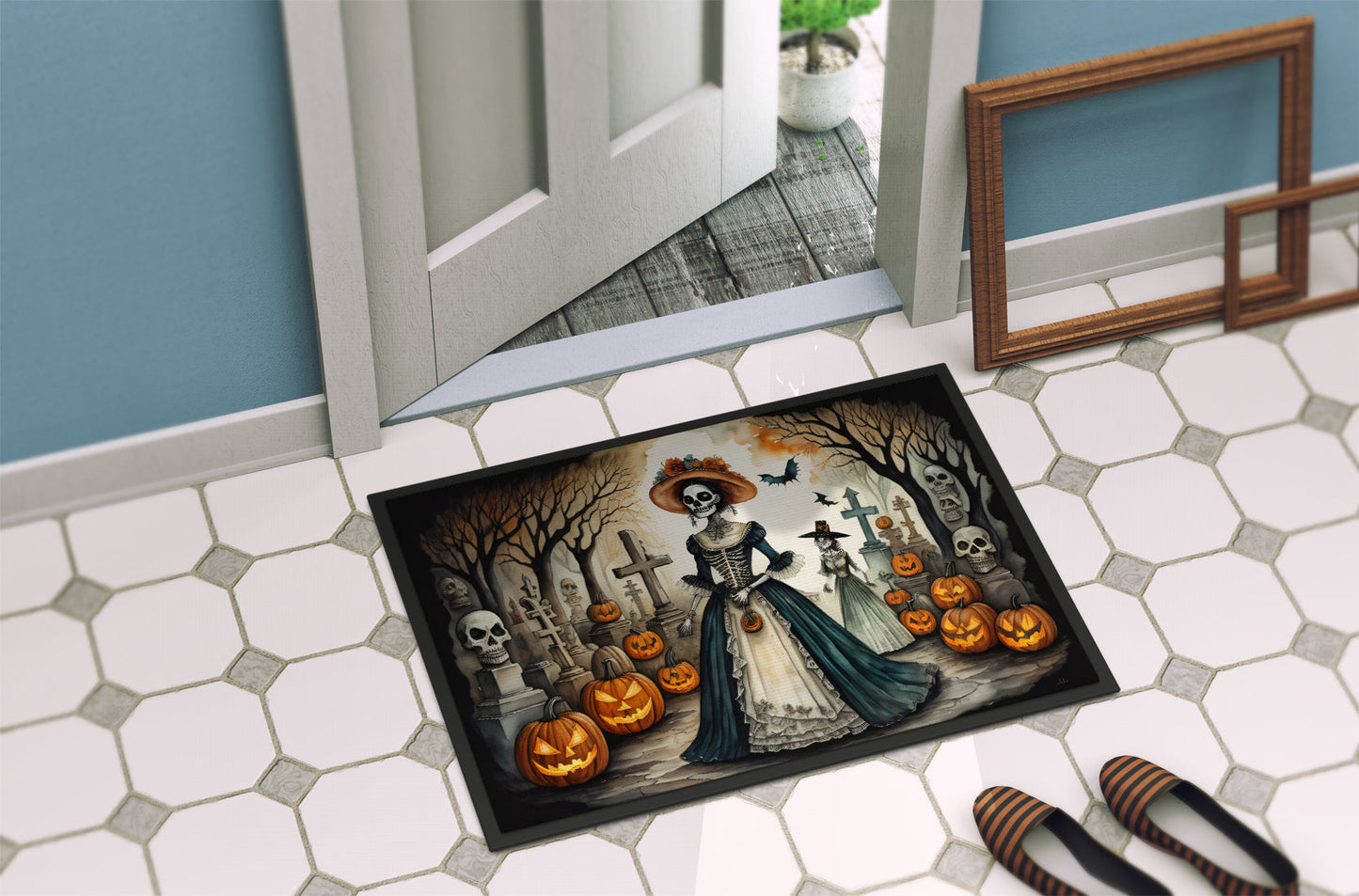 La Catrina Skeleton Spooky Halloween Doormat - One Color / One Size - Home & Garden - Home Textile - Carpets & Rugs